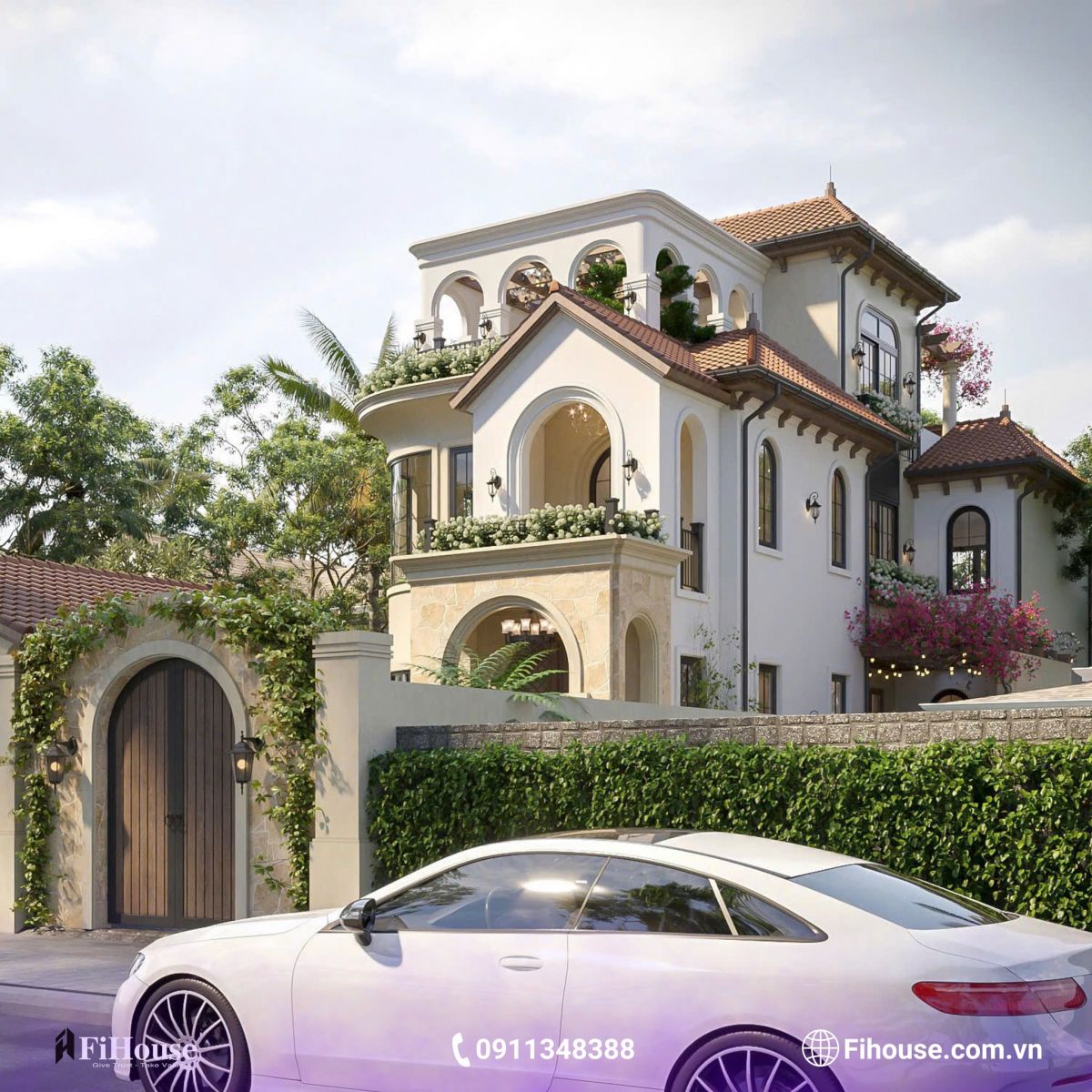 Dự án giám sát thi công villa hóc môn