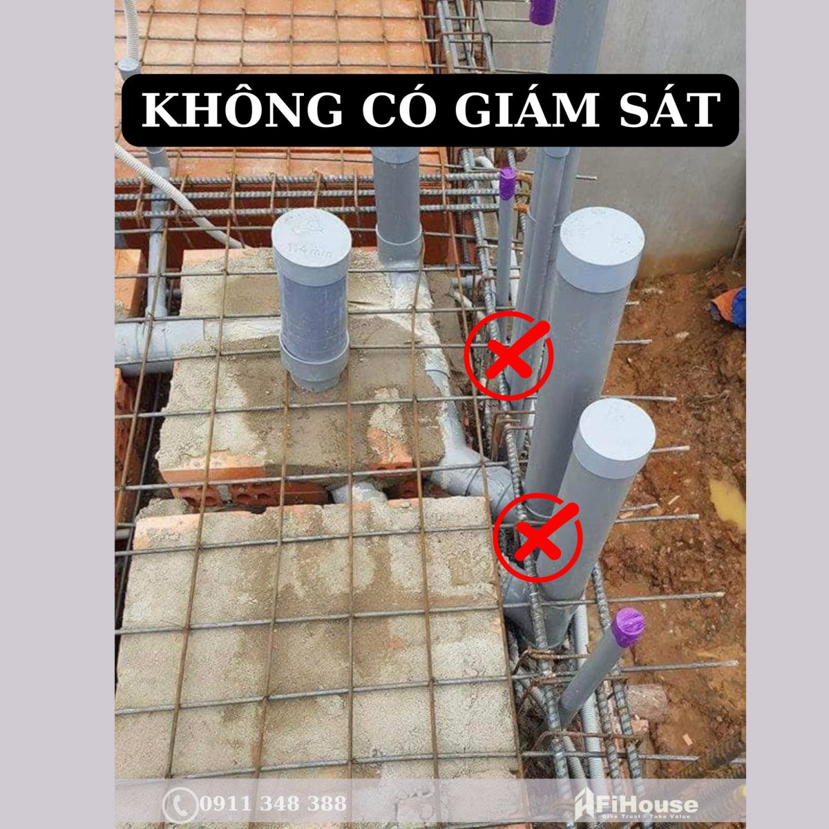 hình ảnh công trình ko có giám sát