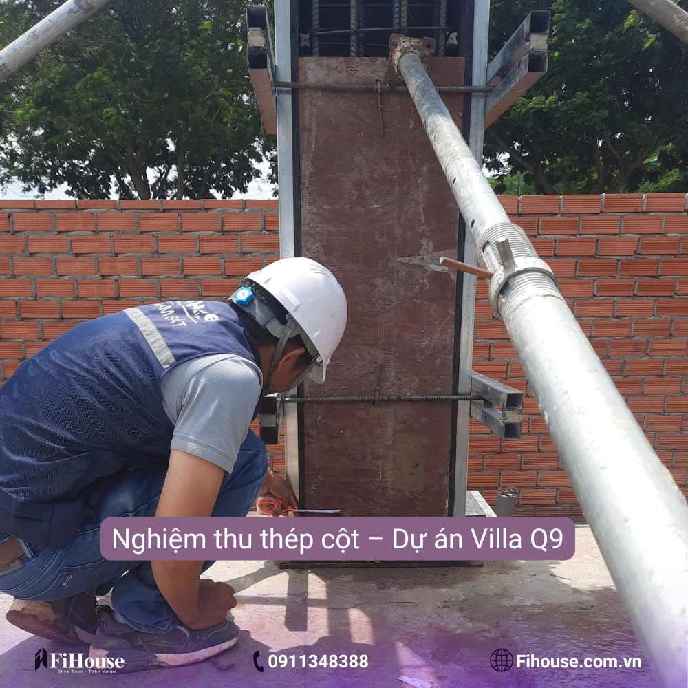 nghiệm thu thép cột
