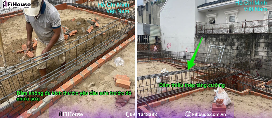 những sai sót kỹ thuật trong thi công